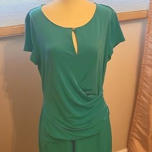 Teal size large short sleeve dress